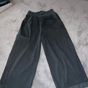 Athleta Green Crop Flare pants